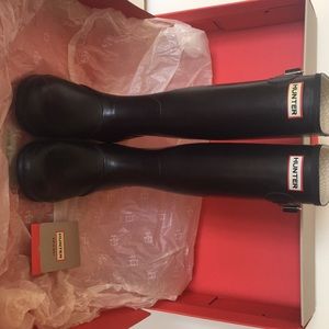 Hunter original tall rain boot US size 8